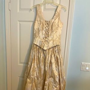 Gold ball gown dress
